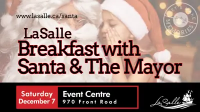 Breakfast with Santa and the mayor 2024.