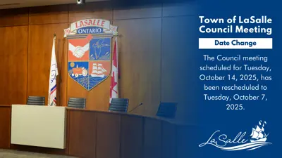 Council meeting date change.
