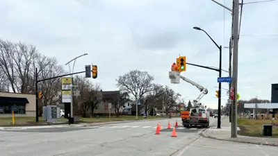Pedestrian Crossing at Bouffard Ave.