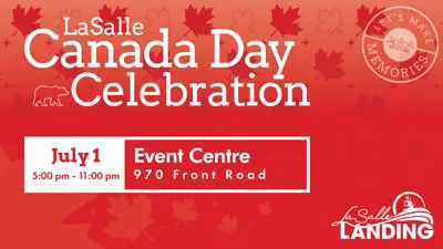 LaSalle Canada Day Celebration 2025 event details.