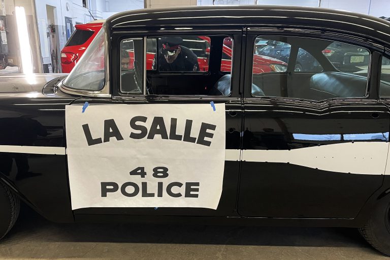 Black LaSalle police car
