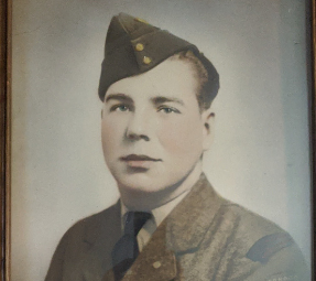 Young Marc Renaud in uniform