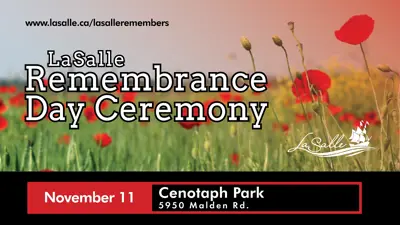 LaSalle Remembrance Day Ceremony 2023.