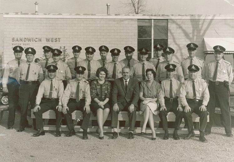 Group Photo of the Sandwich West Police Service from the 1960s
