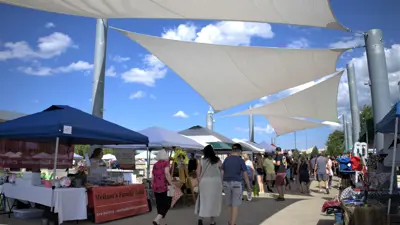 Crowd at LaSalle Night Market.