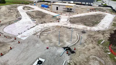 skate trail under construction