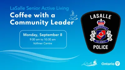 Coffee with a community leader graphic.