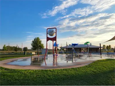 Splash pad.
