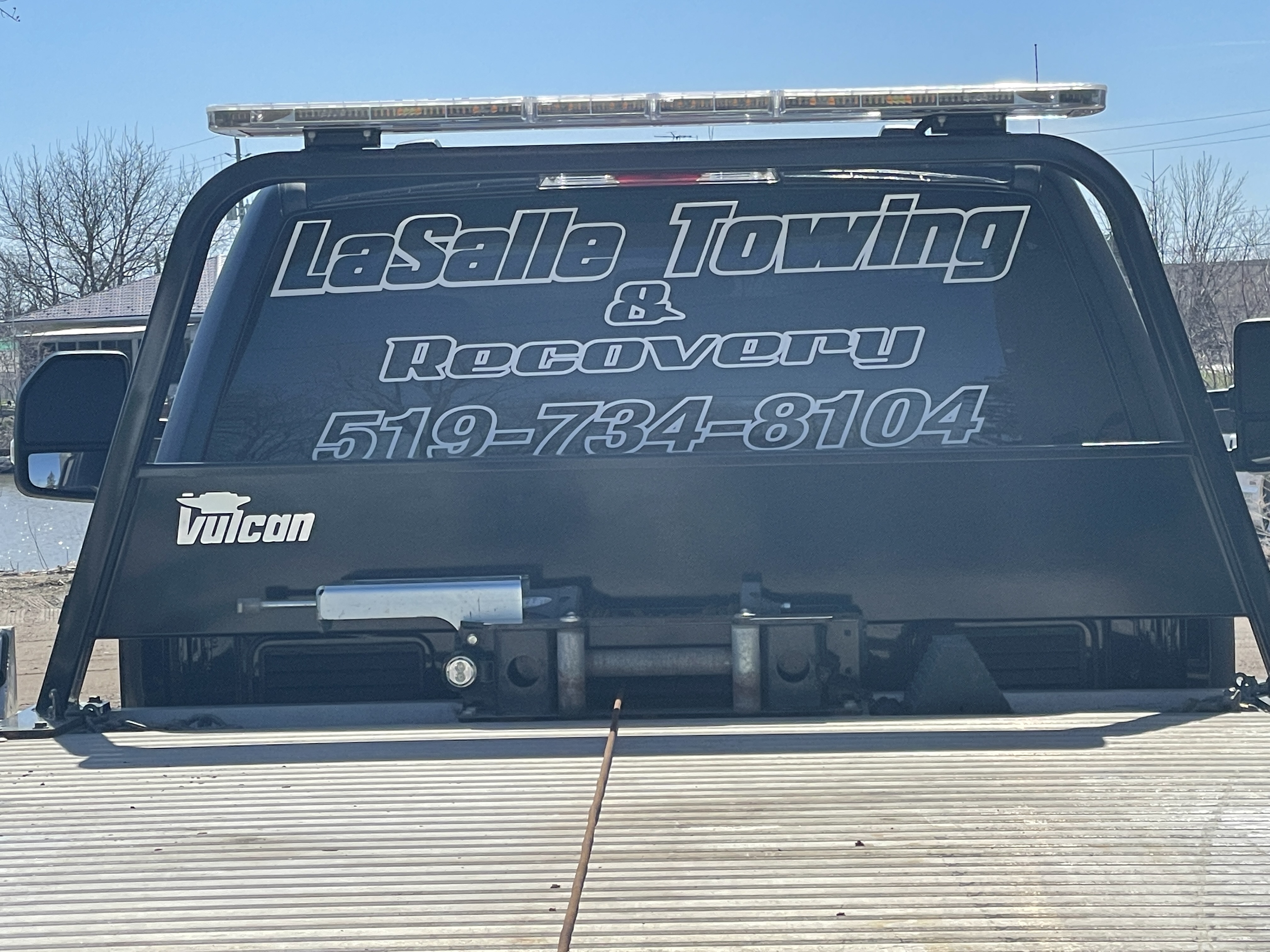 back window of truck