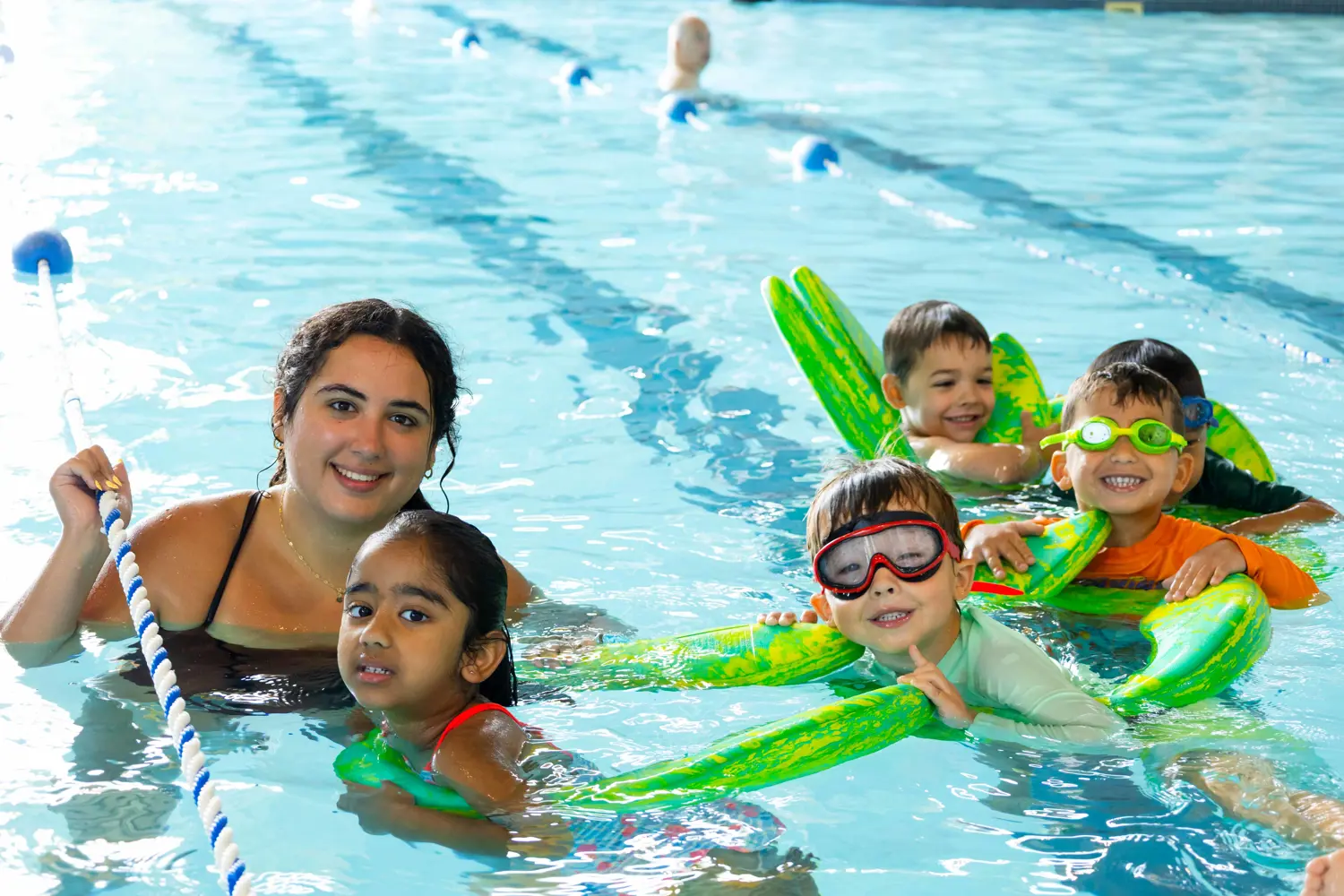 Preschool swim class.