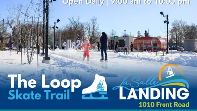 The Loop Skate Trail open daily from 9:00 am to 10:00 pm.