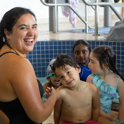 Preschool swim class.