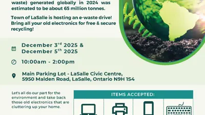 Town of LaSalle E-Waste Collection Drive.