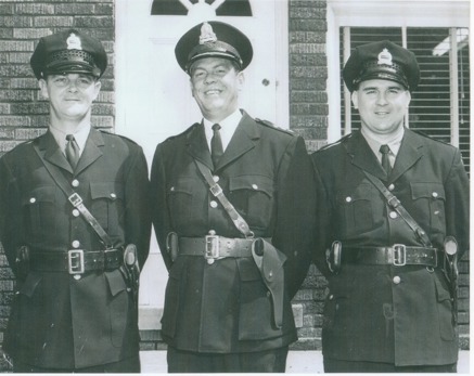 Photo of three LaSalle Police Officers from the 1950s