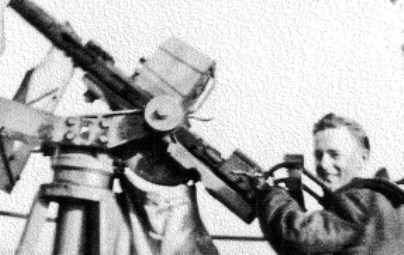 Young Martin Bondy aboard the HMCS Matane