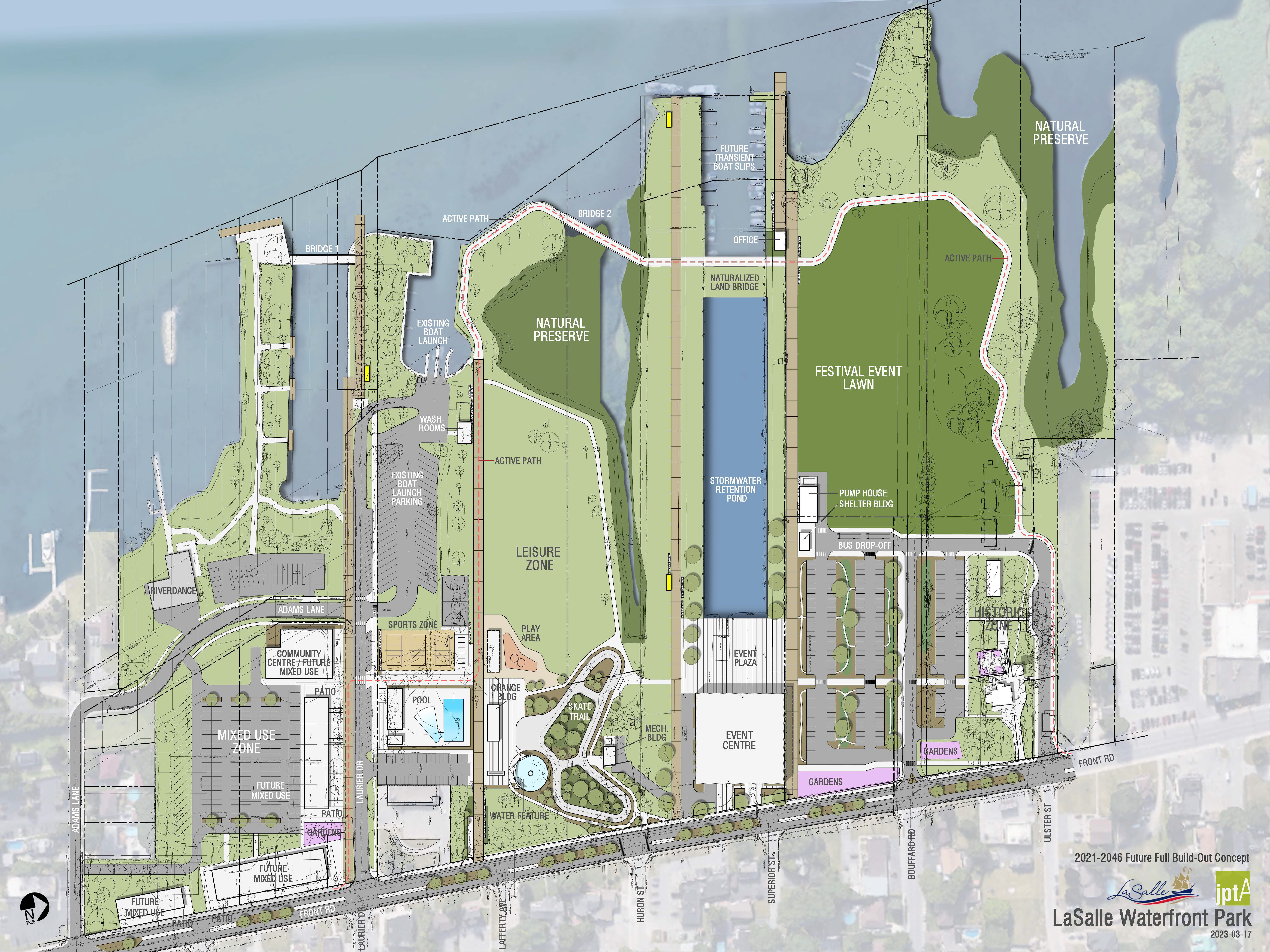 map of lasalle landing