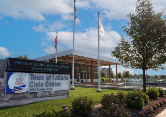 Town hall building in the Town of LaSalle.