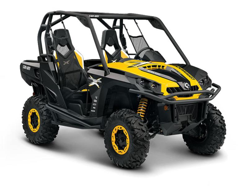 Yellow and black ATV