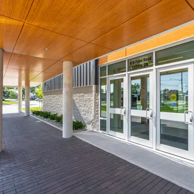 LaSalle Event Centre front doors.