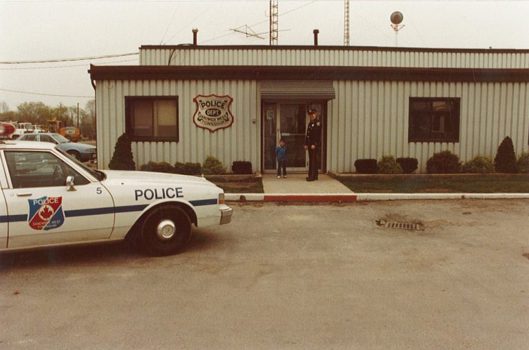 Sandwich West Police Service station and car 1980s