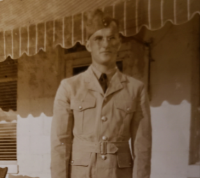 Young Willis Ingram in uniform