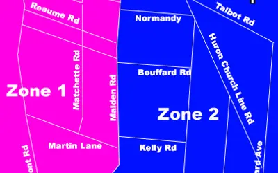 LaSalle zone map.