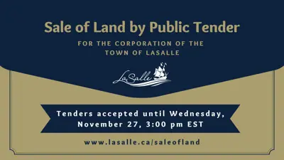 Sale of Land by Public Tender graphic.