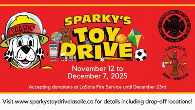 Sparky's toy drive at Windsor Crossing Outlet Mall.