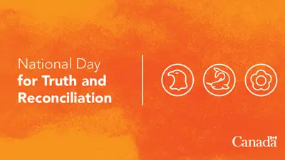 Graphic recognizing the National Day for Truth and Reconciliation.