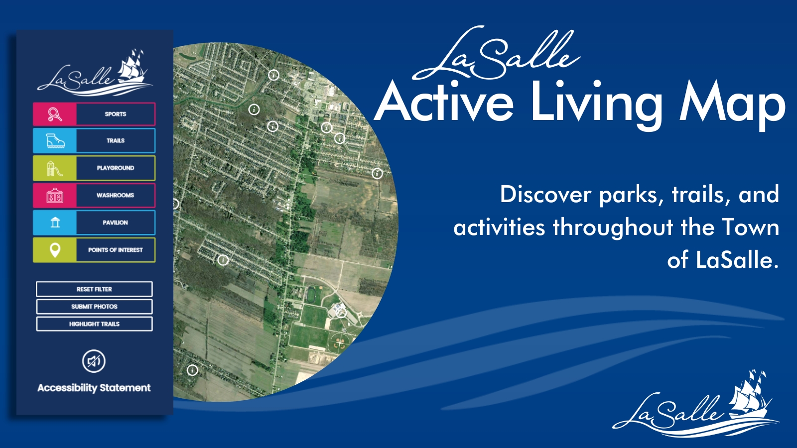 LaSalle Active Living Map - Promotional graphic