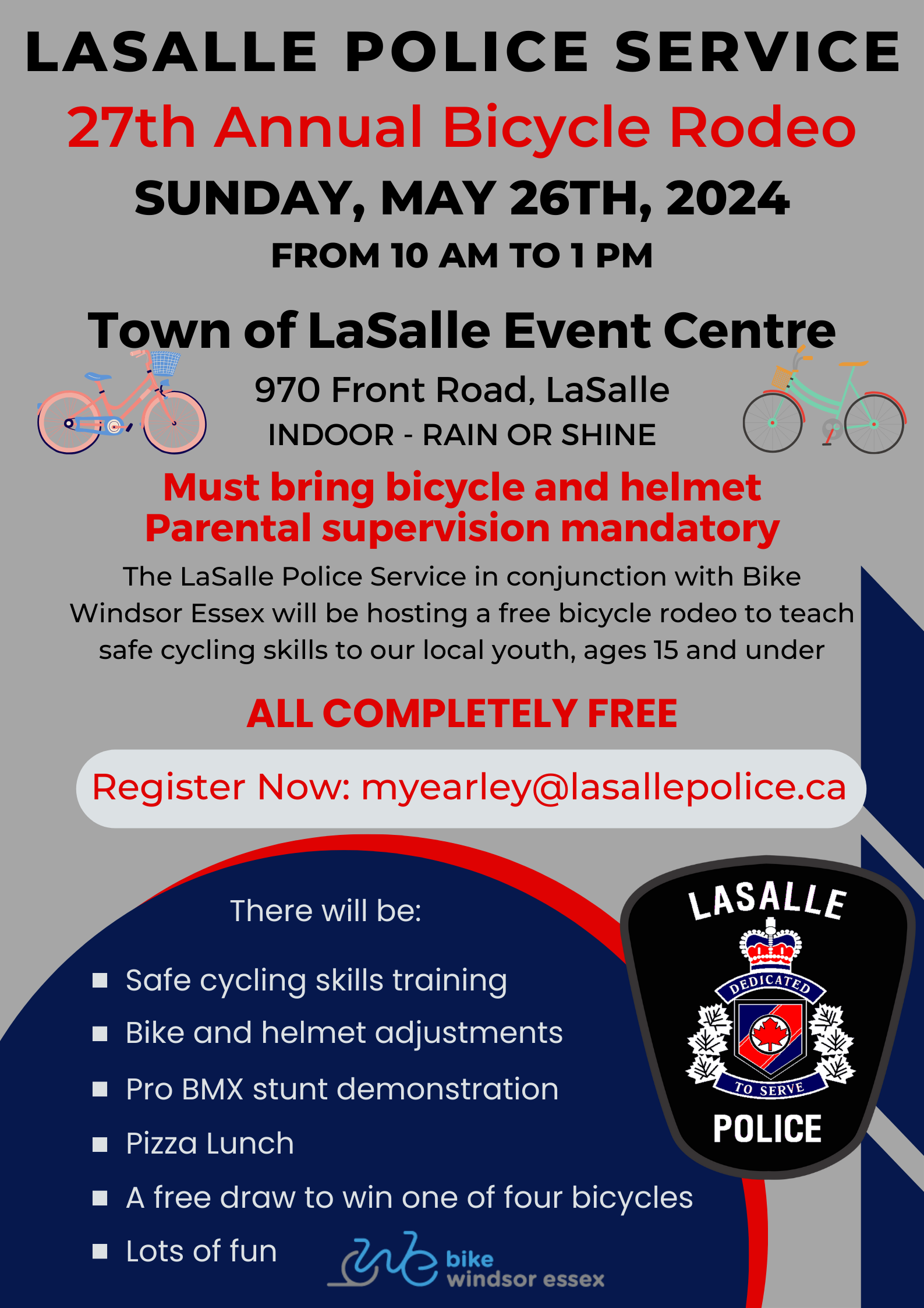 Poster advertising bike rodeo